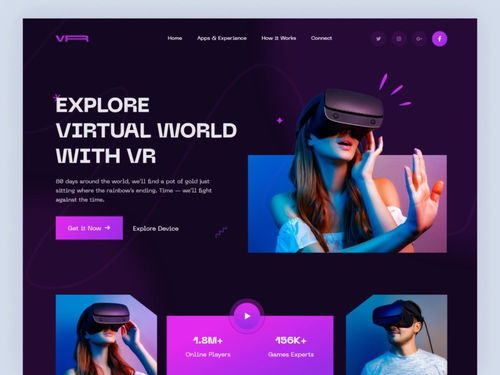 科幻已成現實 顛覆視覺的12組VR產品Web設計靈感助力國內廣告業務